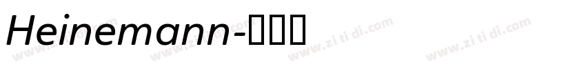 Heinemann字体转换