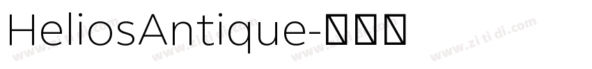 HeliosAntique字体转换