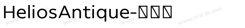 HeliosAntique字体转换