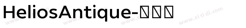 HeliosAntique字体转换