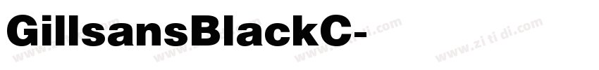GillsansBlackC字体转换