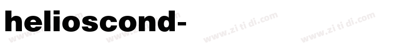 helioscond字体转换