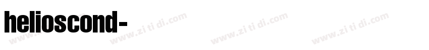 helioscond字体转换