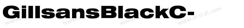 GillsansBlackC字体转换
