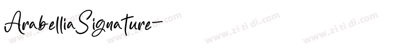 ArabelliaSignature字体转换