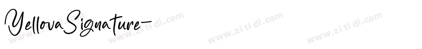 YellovaSignature字体转换