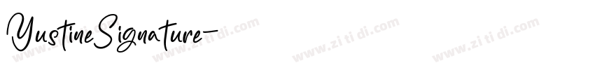 YustineSignature字体转换