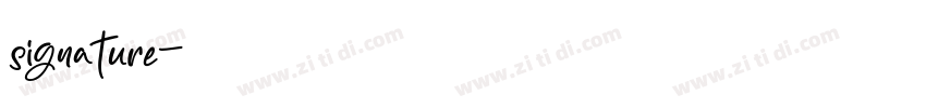 signature字体转换