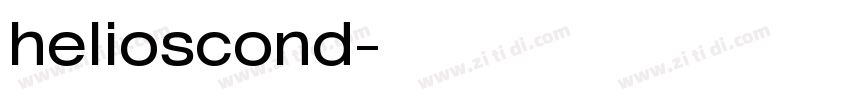 helioscond字体转换
