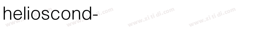 helioscond字体转换