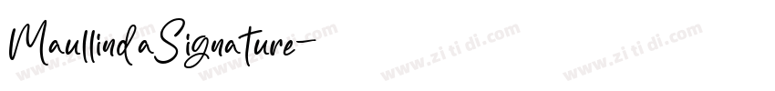 MaullindaSignature字体转换