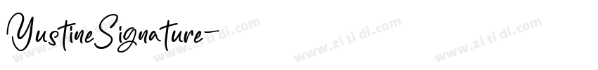 YustineSignature字体转换
