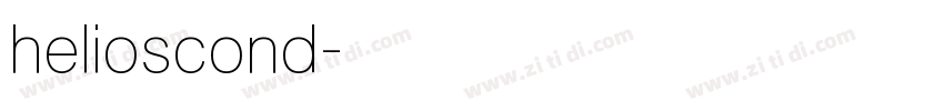 helioscond字体转换
