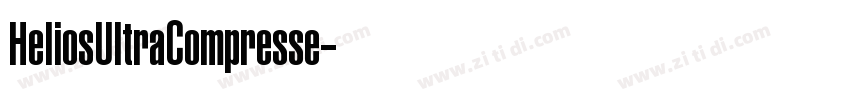 HeliosUltraCompresse字体转换