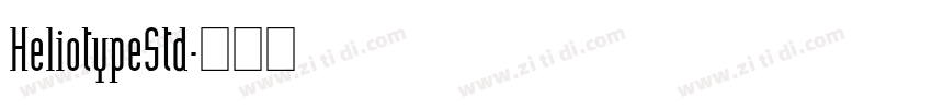 HeliotypeStd字体转换