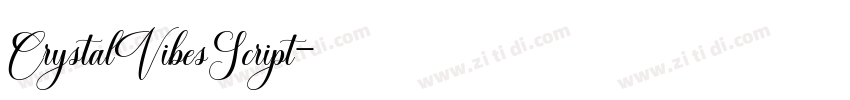 CrystalVibesScript字体转换