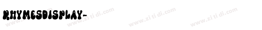 RhymesDisplay字体转换