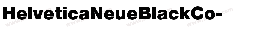 HelveticaNeueBlackCo字体转换