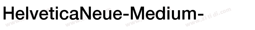 HelveticaNeue-Medium字体转换