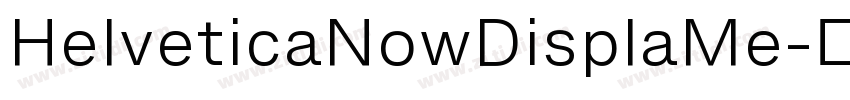 HelveticaNowDisplaMe字体转换