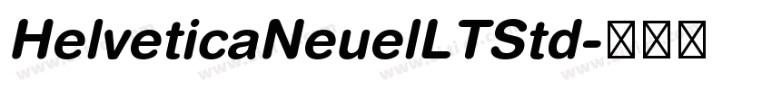 HelveticaNeuelLTStd字体转换