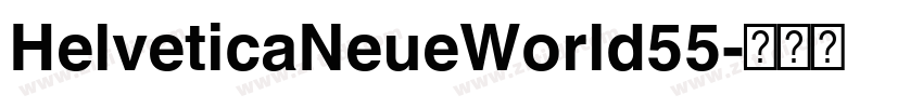 HelveticaNeueWorld55字体转换
