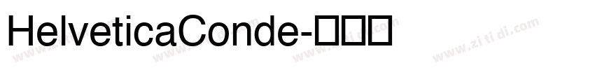 HelveticaConde字体转换