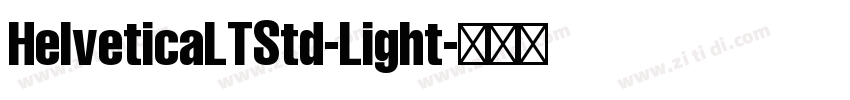 HelveticaLTStd-Light字体转换
