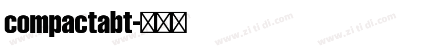 compactabt字体转换