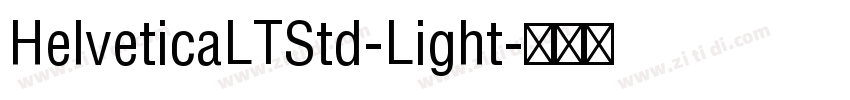HelveticaLTStd-Light字体转换