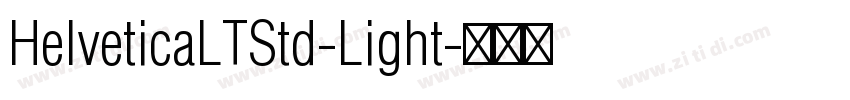 HelveticaLTStd-Light字体转换