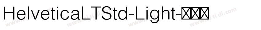 HelveticaLTStd-Light字体转换