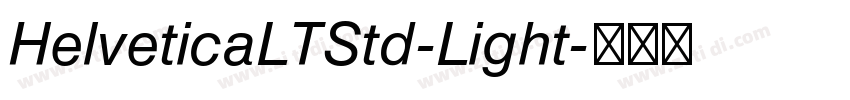 HelveticaLTStd-Light字体转换