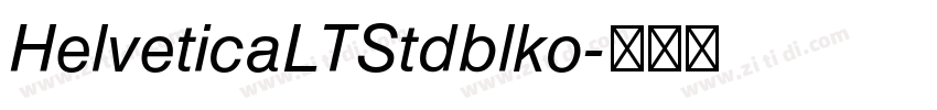 HelveticaLTStdblko字体转换