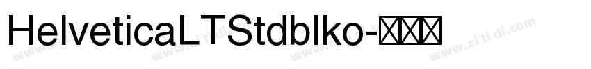 HelveticaLTStdblko字体转换