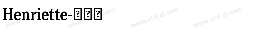 Henriette字体转换