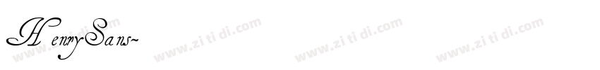 HenrySans字体转换