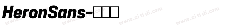HeronSans字体转换