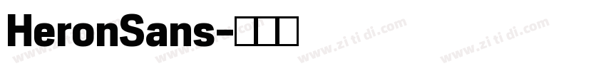 HeronSans字体转换