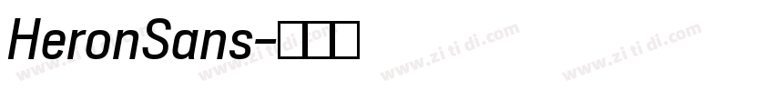 HeronSans字体转换
