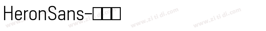HeronSans字体转换