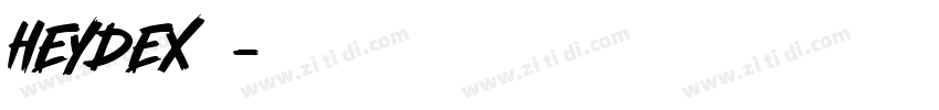heydex字体字体转换