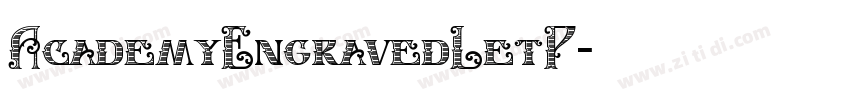 AcademyEngravedLetP字体转换