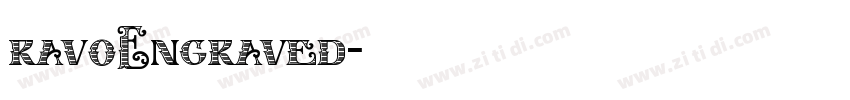 ravoEngraved字体转换