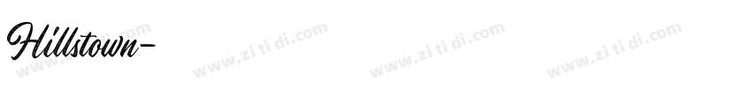 Hillstown字体转换
