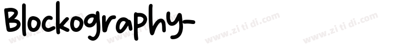 Blockography字体转换