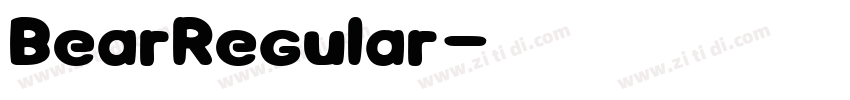 BearRegular字体转换