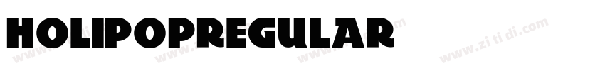 holipopregular字体转换