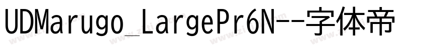 UDMarugo_LargePr6N-字体转换