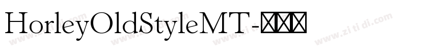 HorleyOldStyleMT字体转换